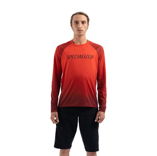 Dres Specialized ENDURO AIR LONG SLEEVE JERSEY Rocket Red / Crimson Refraction veľ. XL