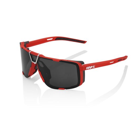 Okuliare 100% EASTCRAFT - Soft Tact Red - Black Mirror Lens