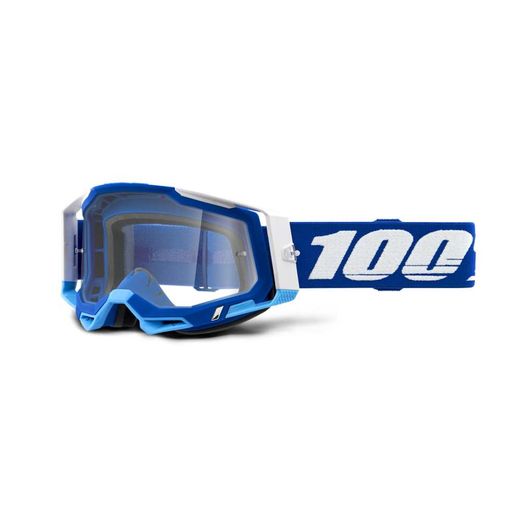 Okuliare 100% RACECRAFT 2 Goggle - Blue - Clear Lens