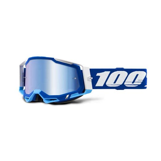 Okuliare 100% RACECRAFT 2 Goggle - Blue - Mirror Blue Lens