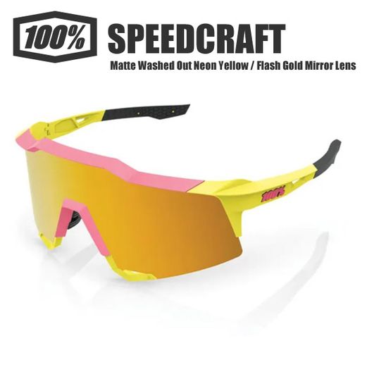 Okuliare 100% Speedcraft sunglasses - Matte Washed Out Neon Yellow