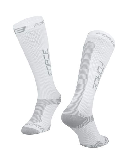 Ponožky F ATHLETIC PRO KOMPRES, biele