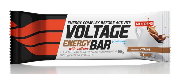 Tyčinka Nutrend Voltage Energy Bar 65 gr. kofein
